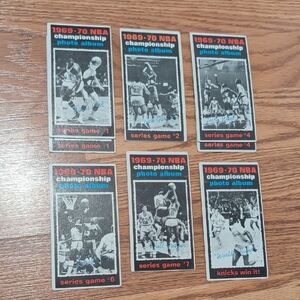 Topps NBA Championship Photo Album Trading Cards - Red, Blue, Black